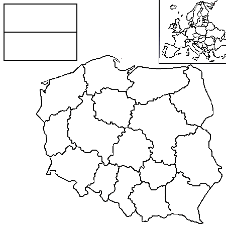 mapy - mapa Polski - kolorowanka 3.png