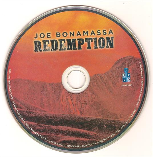 Joe Bonamassa  - 2018 - Redemption Target Edition - Joe Bonamassa  Redemption cd.jpg