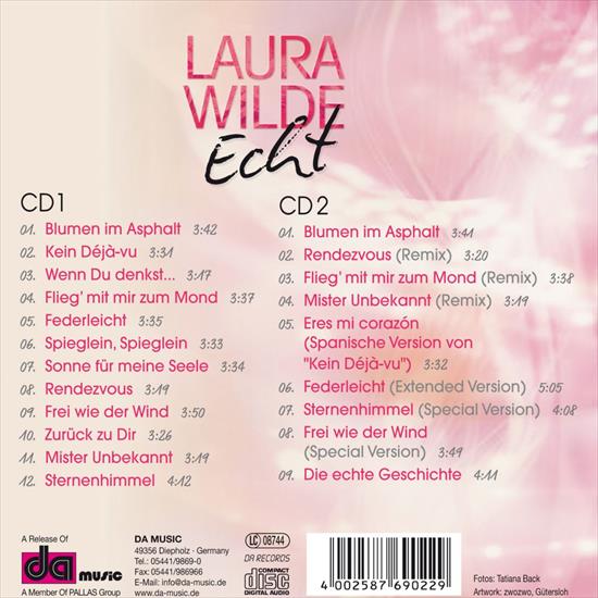 Laura Wilde - Echt Fan Edition 2016 - CD-1 - Laura Wilde - Echt Fan Edition 2016 - CD-1 - Back.jpg