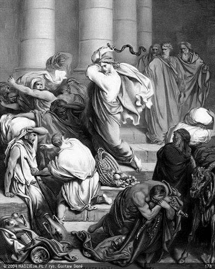 Grafiki Gustawa Dor do Biblii Jakuba Wujka - 178 Jezus wypędza kupczących ze świątyni Ś. Marek 11,15.jpg