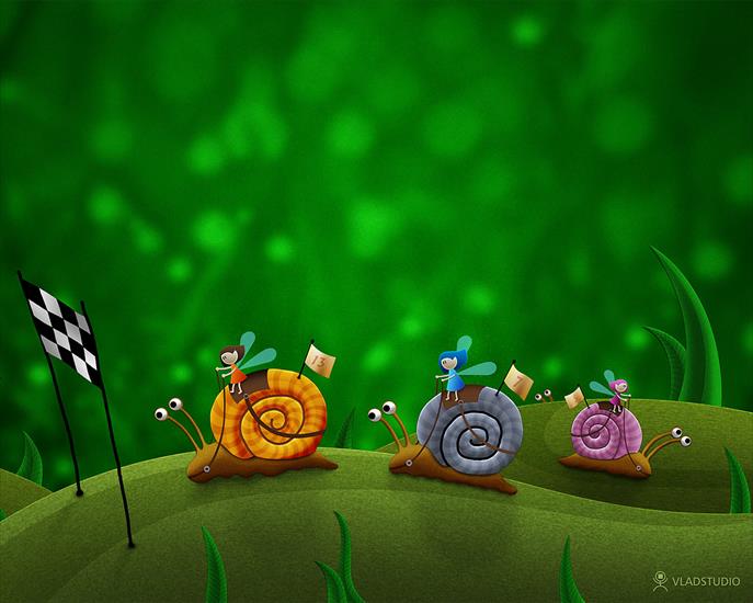 Tapety na Pulpit - 4-751-snail_racing.jpg