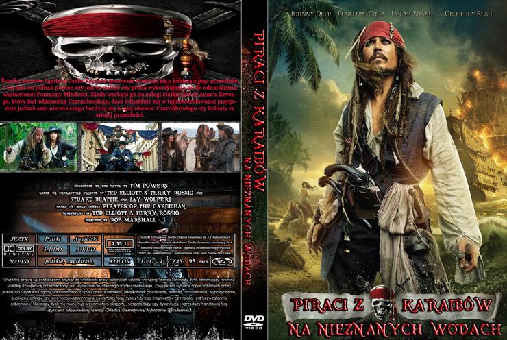 OKŁADKI filmów DVD 2011 rok - PIRACI Z KARAIBÓW NA NIEZNANYCH WODACH.jpg